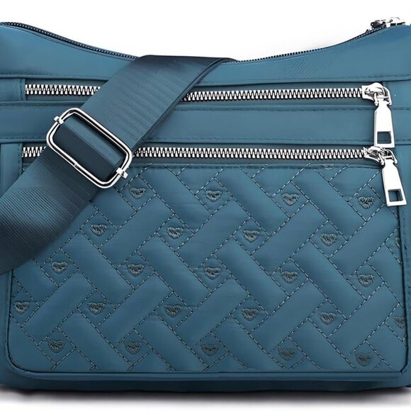 Versatile Nylon Shoulder Bag with Anti-Theft Pocket - Perfect for Travel - Picture 1 of 7